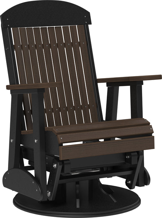 LuxCraft Classic Highback Recycled Plastic 2ft Swivel Glider Chair