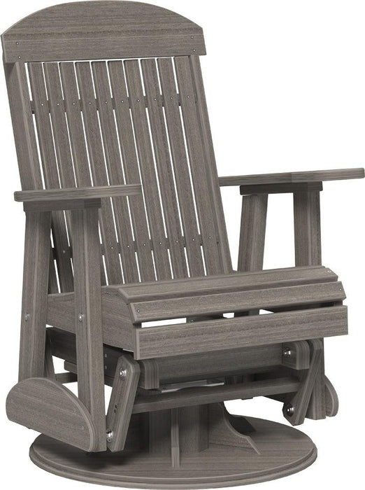 LuxCraft Classic Highback Recycled Plastic 2ft Swivel Glider Chair
