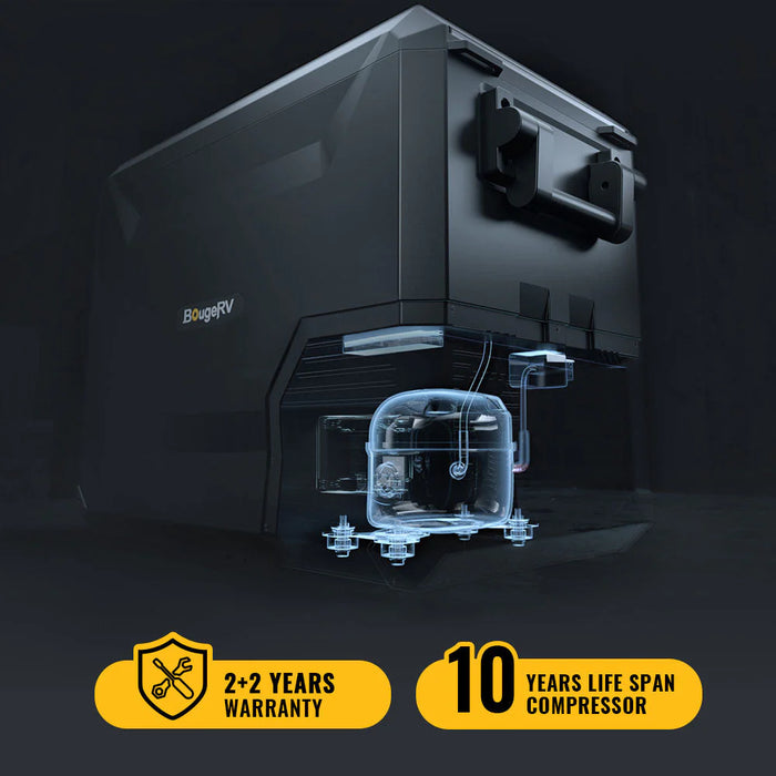 BougeRV Aspen 40 IceDrive 12V 43 Quart Dual-System Portable Refrigerator