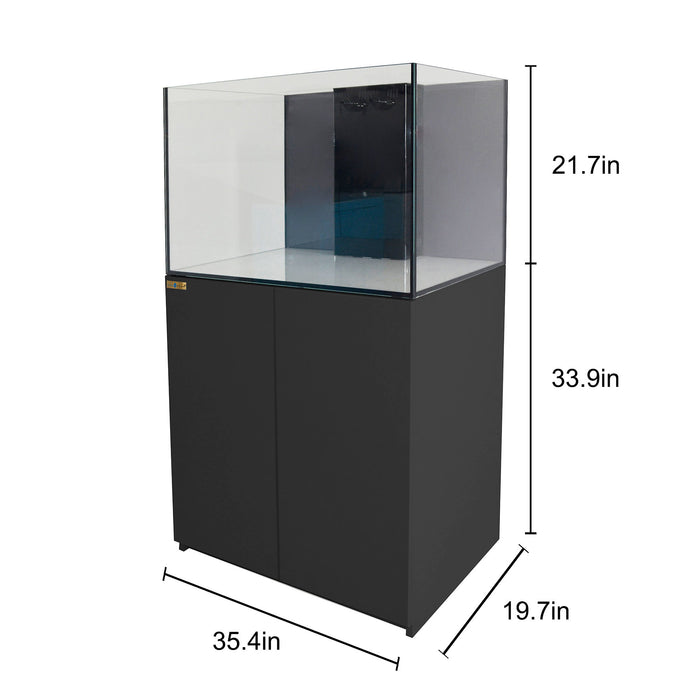 Aqua Dream 100 Gallon Fish Tank Aquarium Coral Reef Ultra Clear Glass Tank & Built in Sump