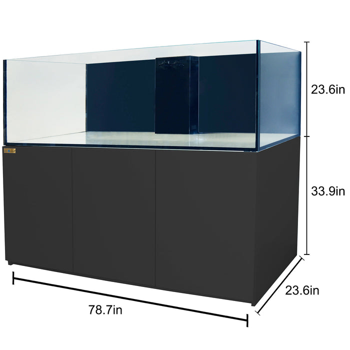 Aqua Dream 250 Gallon Tank Coral Reef Aquarium Ultra Clear Glass & Built in Sump - UPDATE