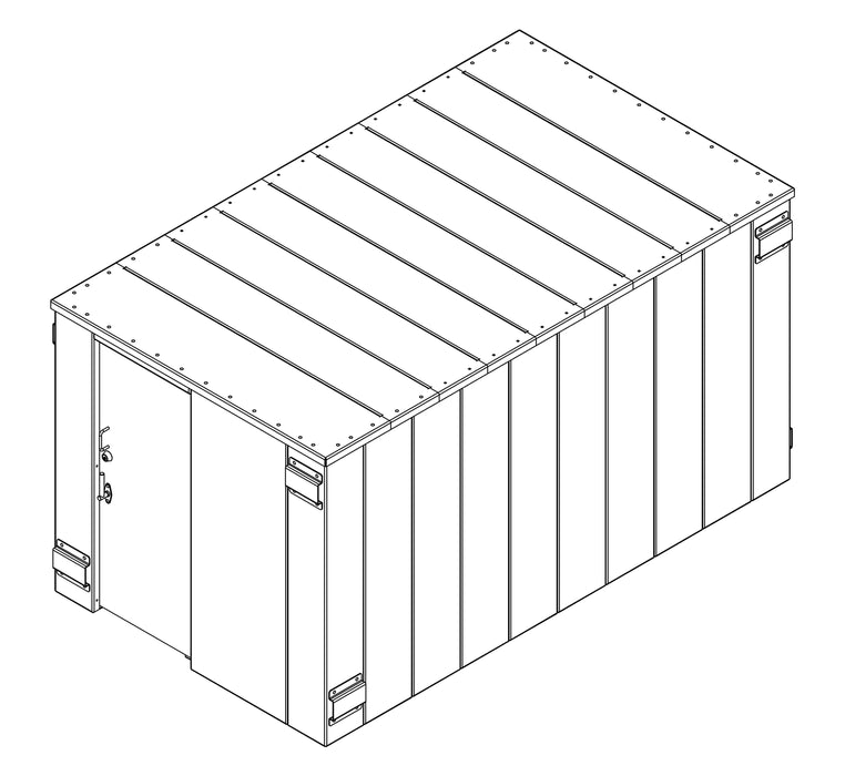 Swisher ESP Safety Shelter- 25 Person Private / 15 Person Business