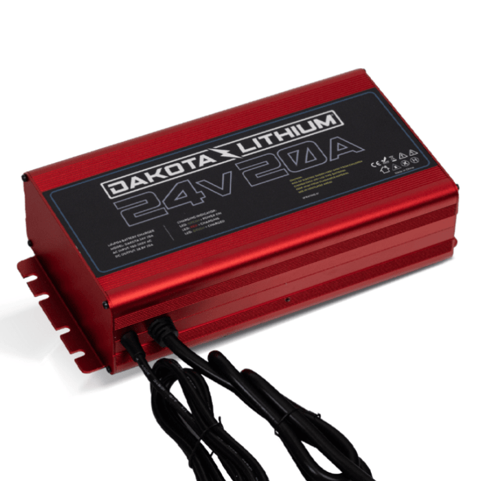 DAKOTA LITHIUM Ultra Fast 24V 20A Waterproof Dakota Lithium LiFePO4 Onboard Battery Charger (Pre-Order: No ETA)