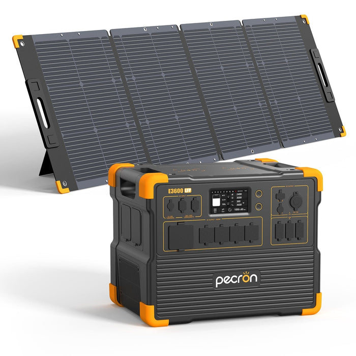 PECRON E3600LFP Solar Generator Kit 3600W 3072Wh (Pre-OIrder: ETA Mid October)