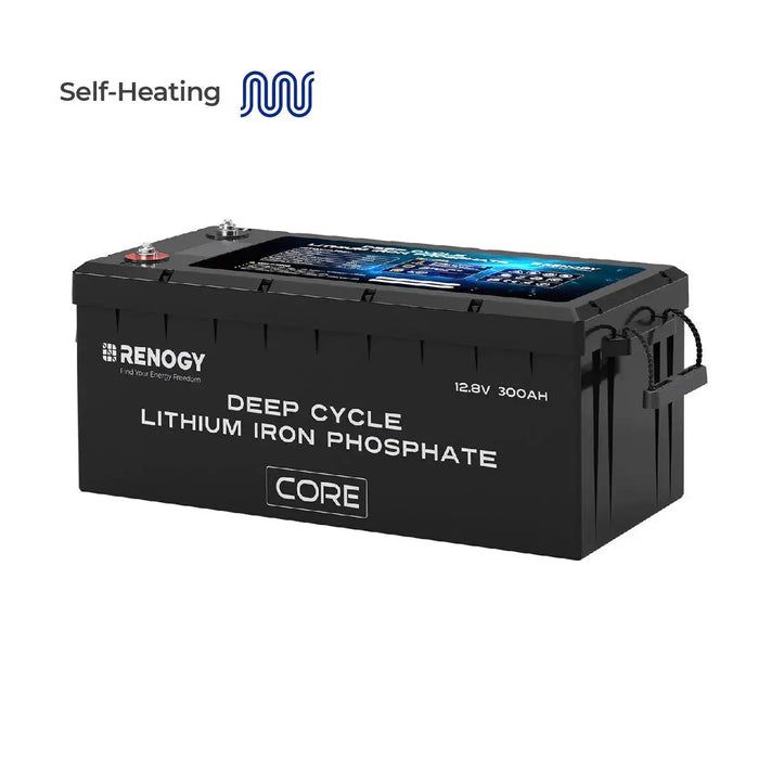 Renogy 12V 300Ah Deep Cycle Lithium Iron Phosphate Battery w/Self-Heating | Core Series