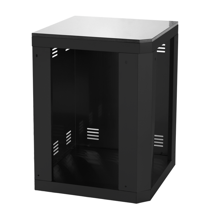 153+44" 6-Burner 96000 BTU Black Outdoor Kitchen  Island Grill with Wine Cooler & Drawers