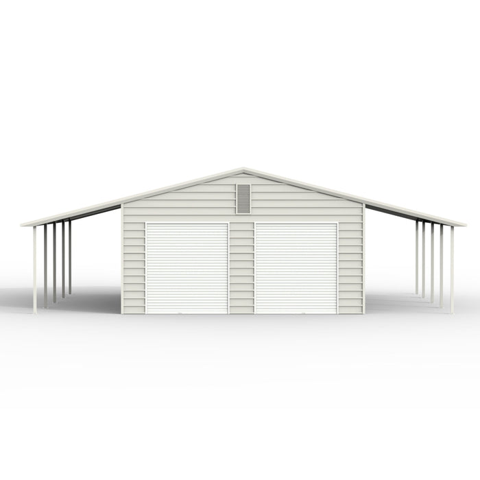 Chery Industrial 39' x 39' Vertical Steel Carport With Lean-to