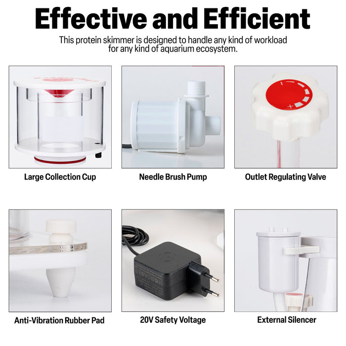 Aqua Dream Protein Skimmer 35-150 Gal Ocean Coral Reef Fish Saltwater Aquarium Pump AD-N100PLUS