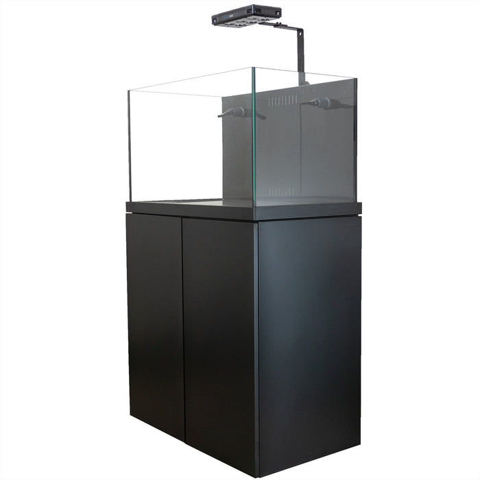 Aqua Dream Coral Reef Aquarium Tempered Glass 90 Gallon Tank Complete Set Black including one Coral light & one Protein Skimmer