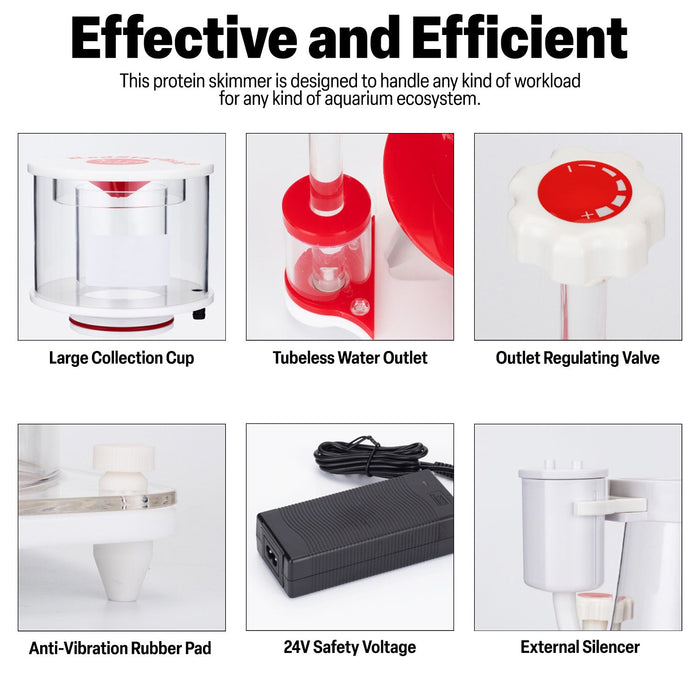 Aqua Dream Protein Skimmer 170-370 Gal Ocean Coral Reef Fish Saltwater Aquarium Pump AD-N230PLUS