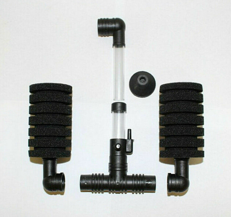 Aqua Dream 4 PCS Bio Sponge Filter Betta Fry Shrimp Double Head