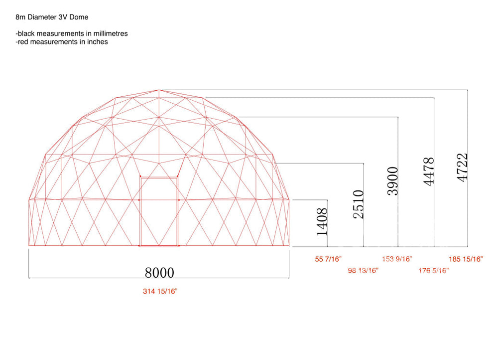 Phoenix Domes 4-Season DELUXE Glamping Package Dome - 26'/8m