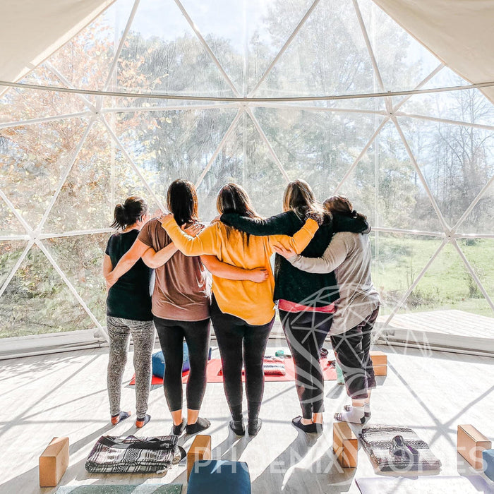 Phoenix Domes 4-Season DELUXE Glamping & Yoga Package Dome - 30'/9m