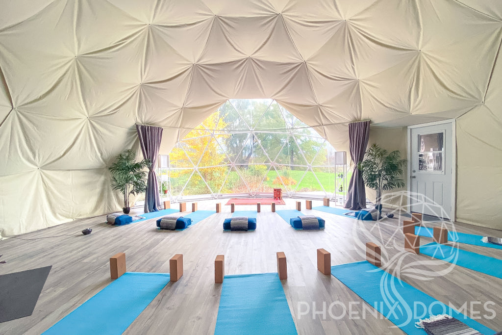 Phoenix Domes 4-Season DELUXE Glamping & Yoga Package Dome - 30'/9m