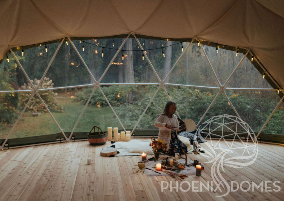 Phoenix Domes 4-Season DELUXE Glamping & Yoga Package Dome - 30'/9m