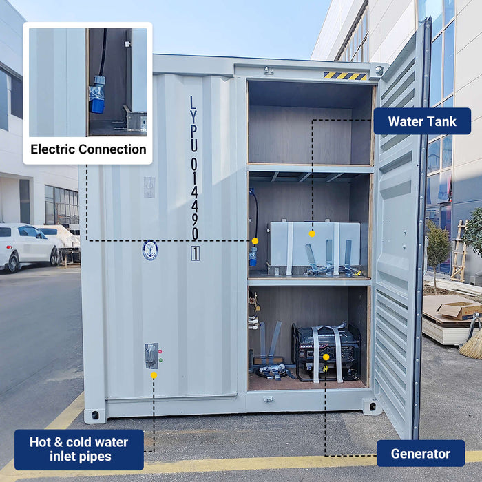 20ft Container House with 1 Bathroom