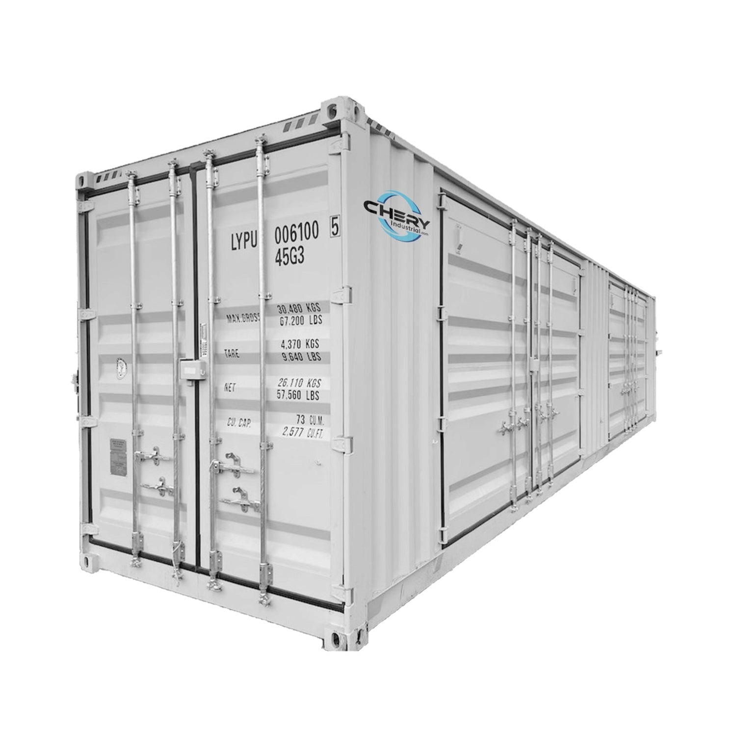 40ft High Cube Two Multi Doors Container with Logo — OffGrid Lux