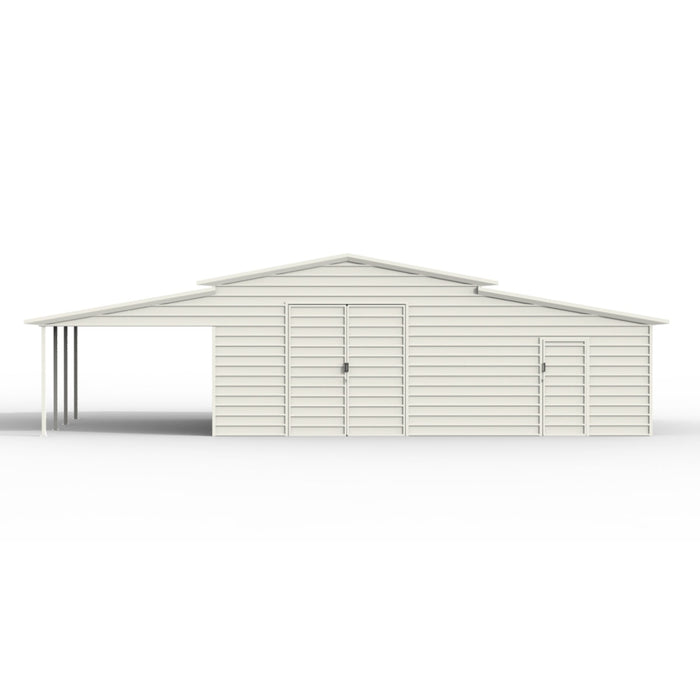 Chery Industrial 42' x 30' Vertical Steel Garage With Lean-to