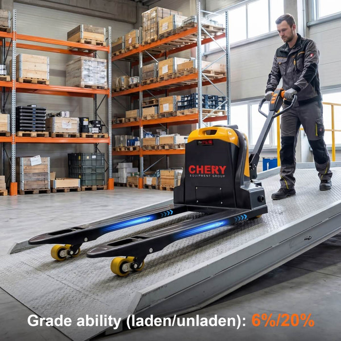 4400lbs Electric Pallet Jack, 45"x27" Fork, 48V 20Ah Removable Battery