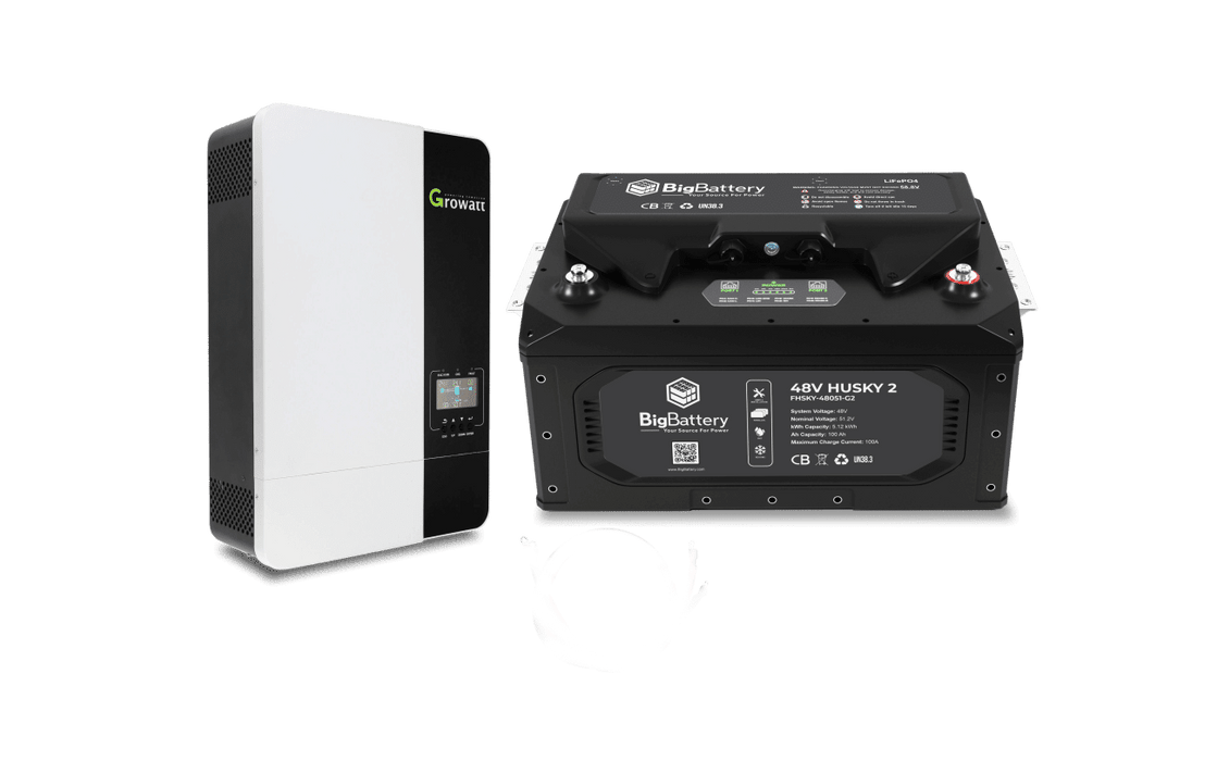 BigBattery 48V 1X HUSKY 2 Power Kit – 3K Growatt Inverter (3000W | 5.12kWh)