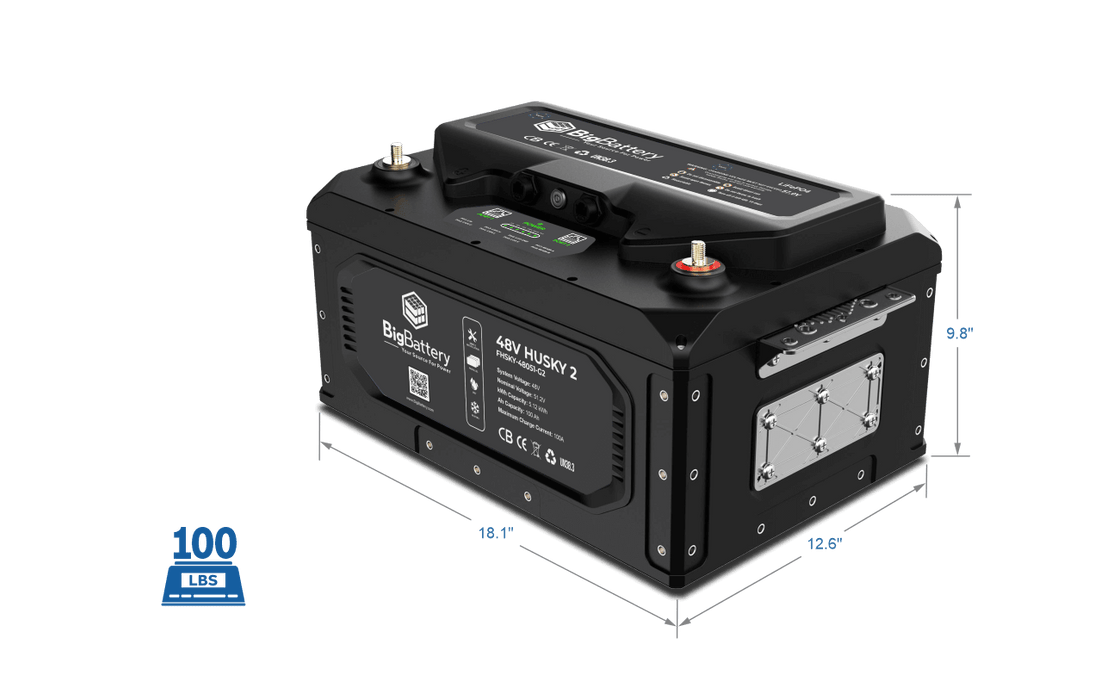 BigBattery 48V HUSKY 2 – LiFePO4 – 100Ah – 5.12kWh
