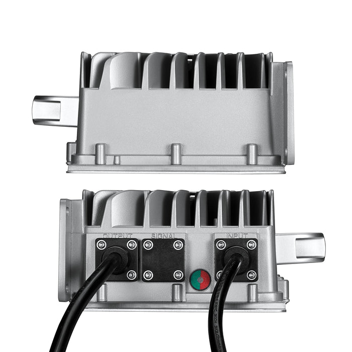 Rich Solar 48V (57.6V) Waterproof LiFePO4 Charger | 20A / 25A,  100-240V AC, 8-in-1 Protection, Fan-Cooled