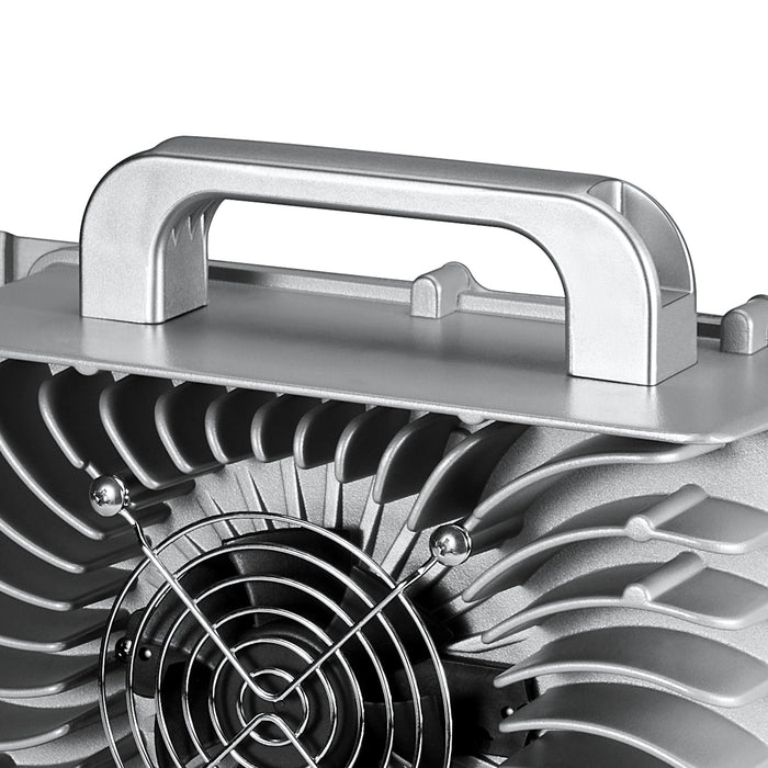 Rich Solar 48V (57.6V) Waterproof LiFePO4 Charger | 20A / 25A,  100-240V AC, 8-in-1 Protection, Fan-Cooled