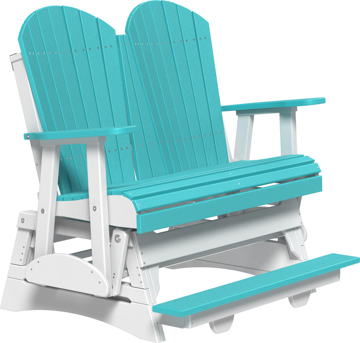 LuxCraft Recycled Plastic Counter Height 4' Adirondack Balcony Glider