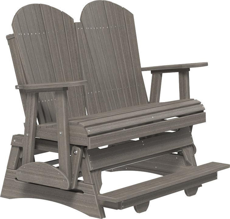 LuxCraft Recycled Plastic Counter Height 4' Adirondack Balcony Glider