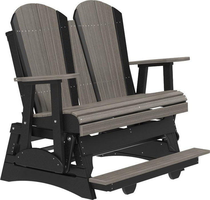 LuxCraft Recycled Plastic Counter Height 4' Adirondack Balcony Glider