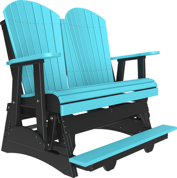 LuxCraft Recycled Plastic Counter Height 4' Adirondack Balcony Glider