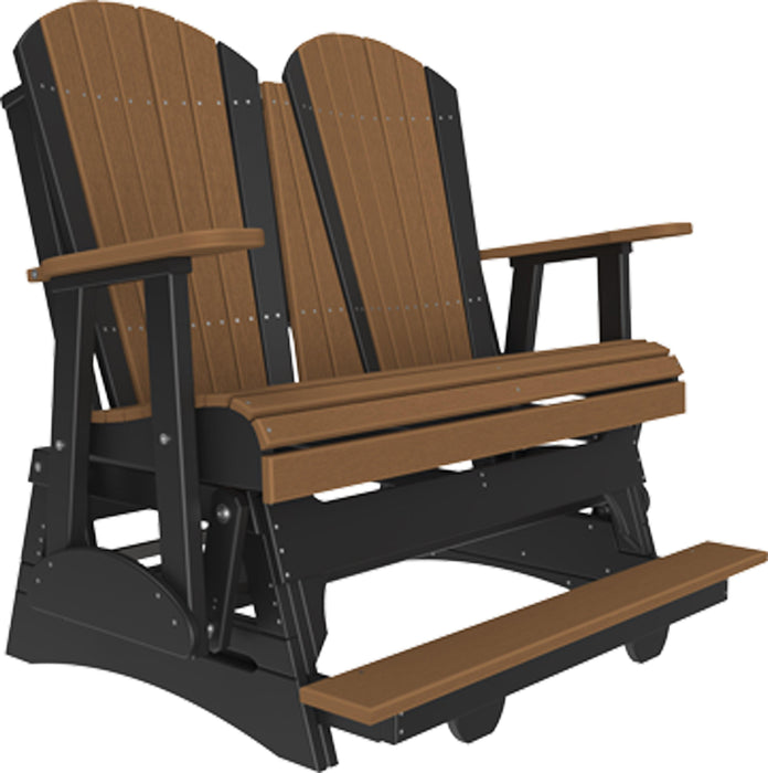 LuxCraft Recycled Plastic Counter Height 4' Adirondack Balcony Glider