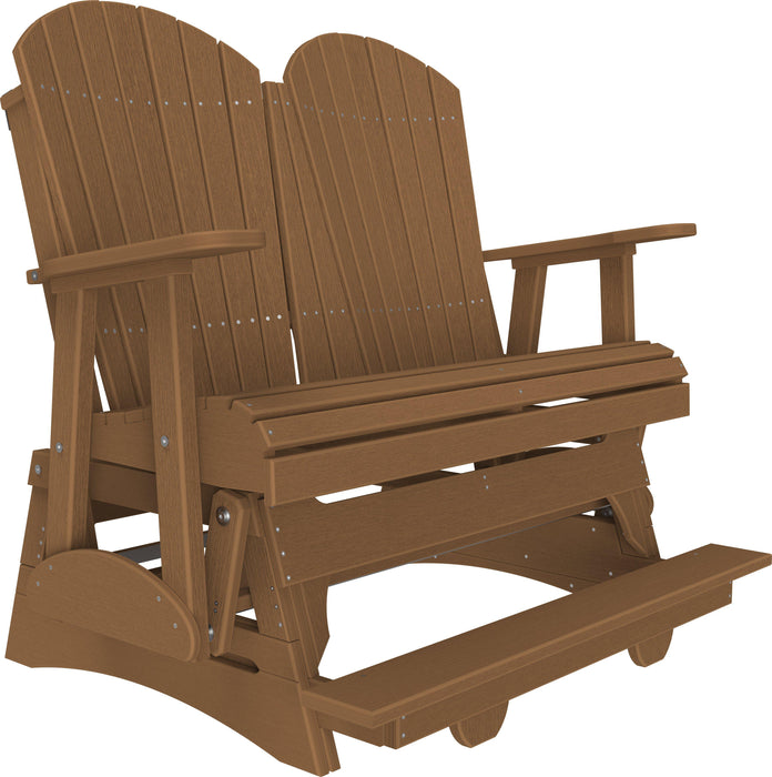 LuxCraft Recycled Plastic Counter Height 4' Adirondack Balcony Glider
