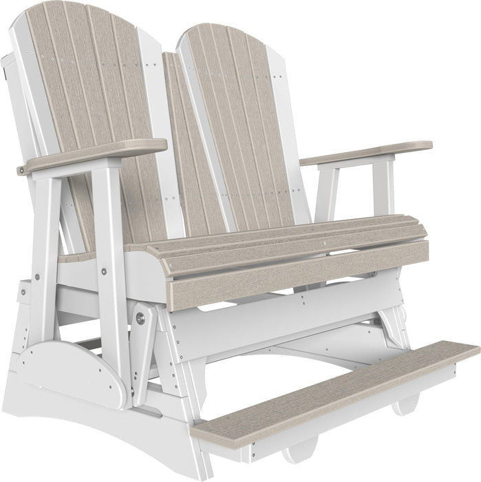 LuxCraft Recycled Plastic Counter Height 4' Adirondack Balcony Glider