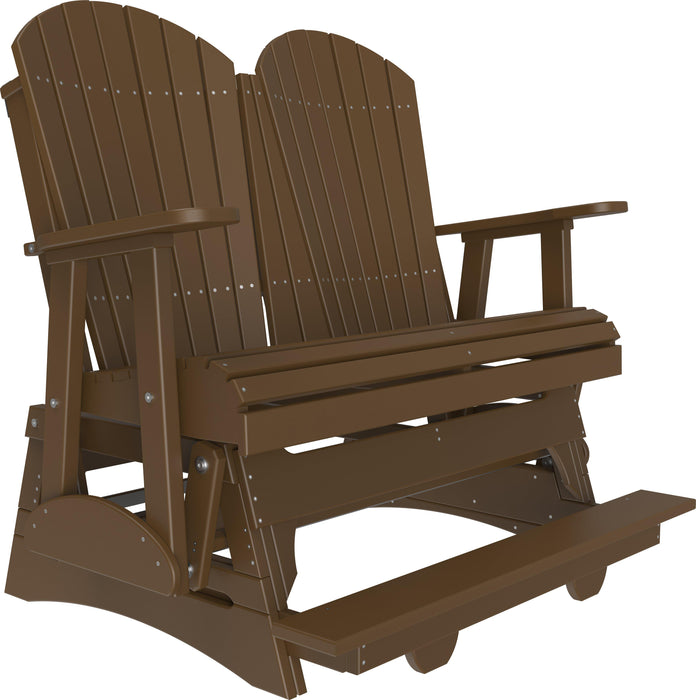 LuxCraft Recycled Plastic Counter Height 4' Adirondack Balcony Glider