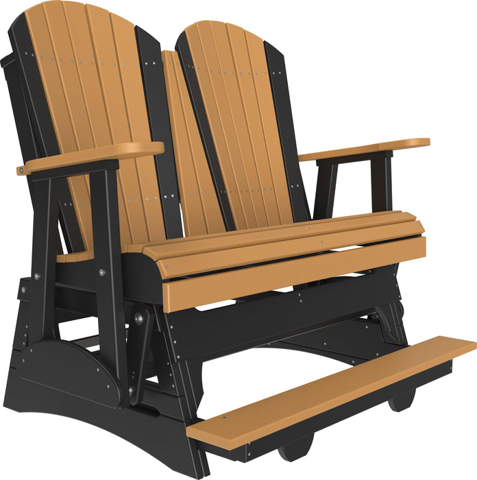 LuxCraft Recycled Plastic Counter Height 4' Adirondack Balcony Glider