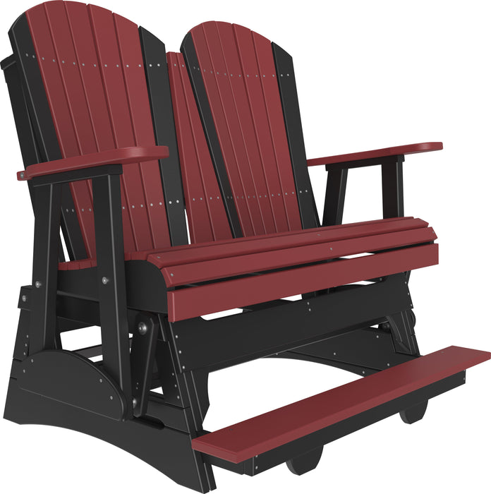 LuxCraft Recycled Plastic Counter Height 4' Adirondack Balcony Glider