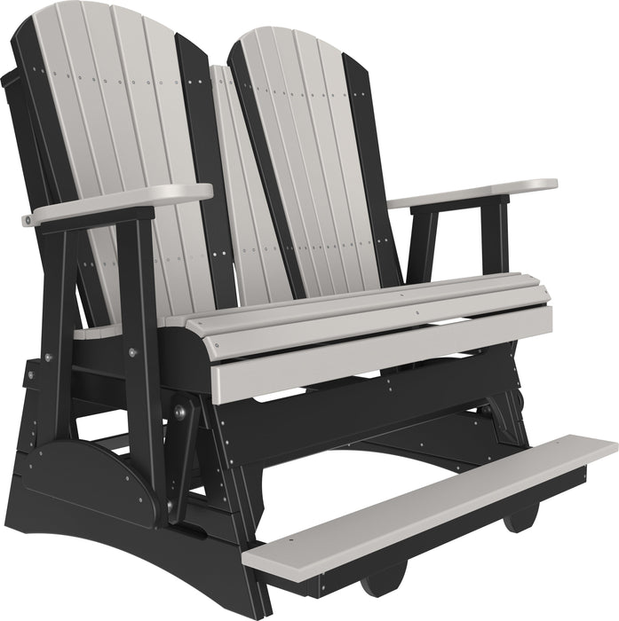 LuxCraft Recycled Plastic Counter Height 4' Adirondack Balcony Glider