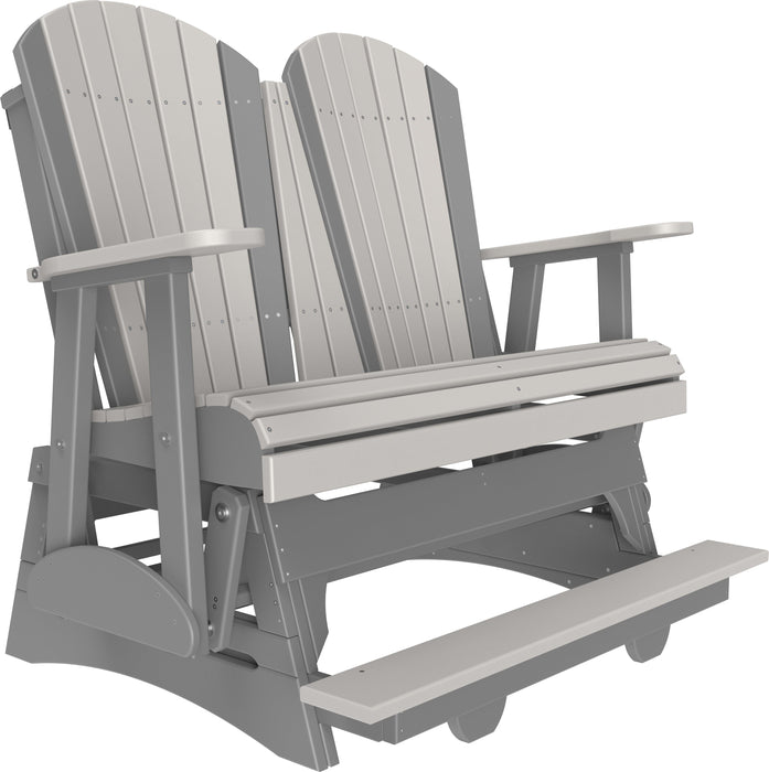 LuxCraft Recycled Plastic Counter Height 4' Adirondack Balcony Glider