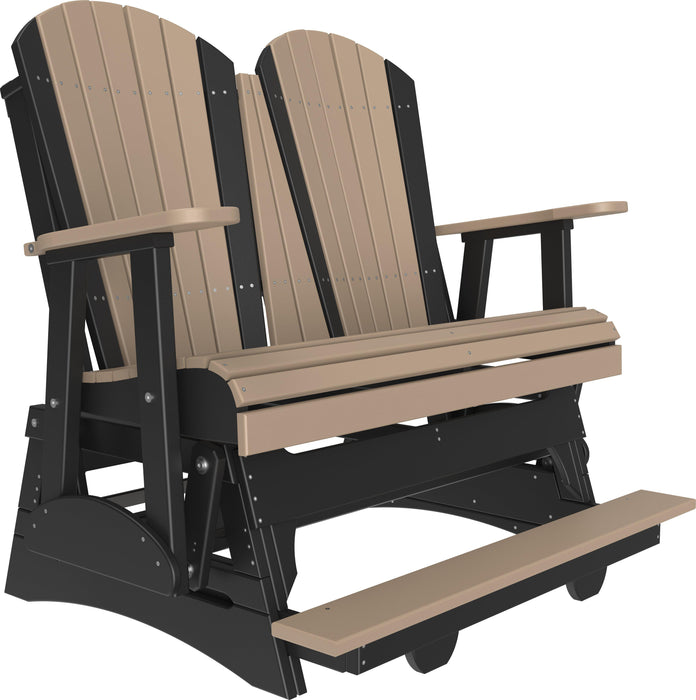 LuxCraft Recycled Plastic Counter Height 4' Adirondack Balcony Glider