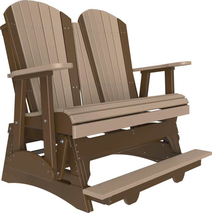 LuxCraft Recycled Plastic Counter Height 4' Adirondack Balcony Glider