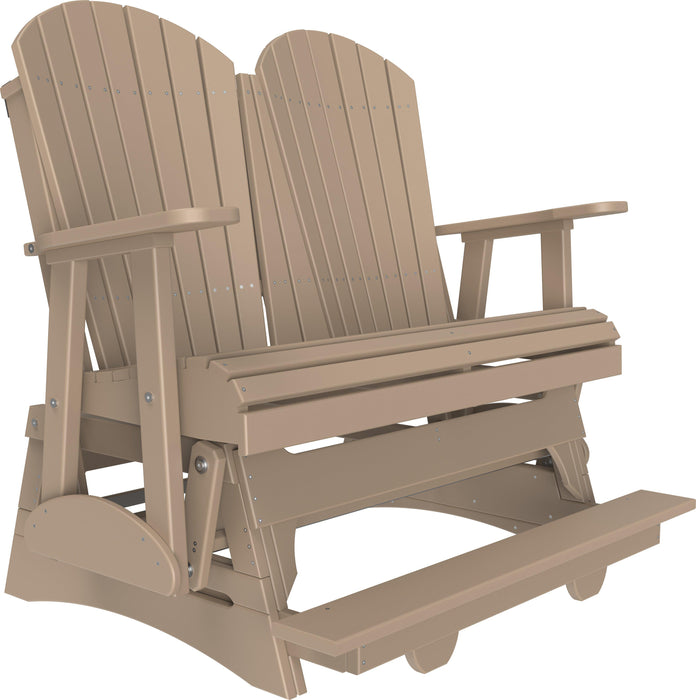 LuxCraft Recycled Plastic Counter Height 4' Adirondack Balcony Glider