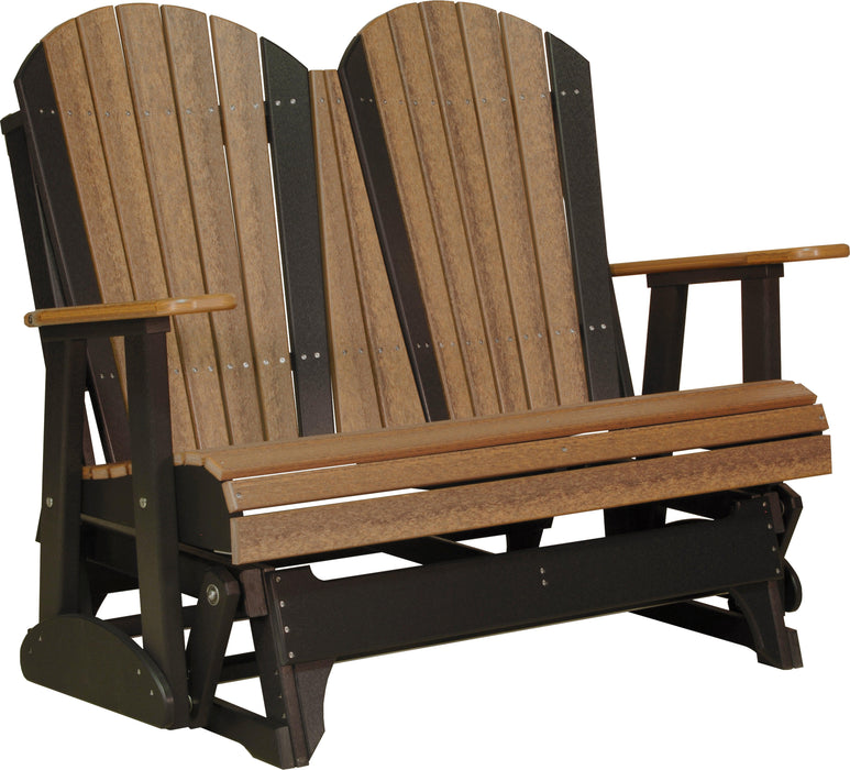 LuxCraft Recycled Plastic 4' Adirondack Glider Chair