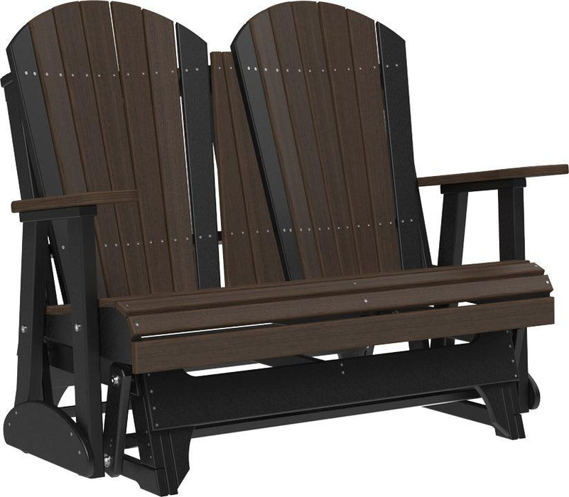 LuxCraft Recycled Plastic 4' Adirondack Glider Chair