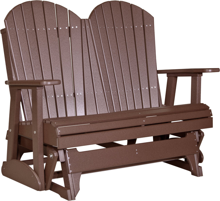 LuxCraft Recycled Plastic 4' Adirondack Glider Chair
