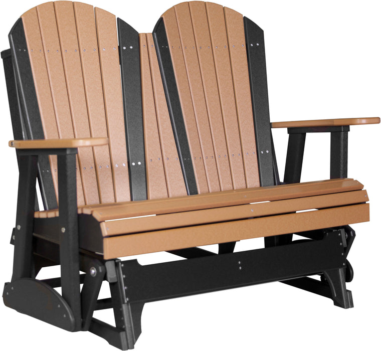 LuxCraft Recycled Plastic 4' Adirondack Glider Chair