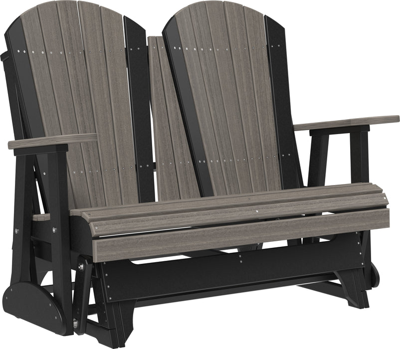 LuxCraft Recycled Plastic 4' Adirondack Glider Chair