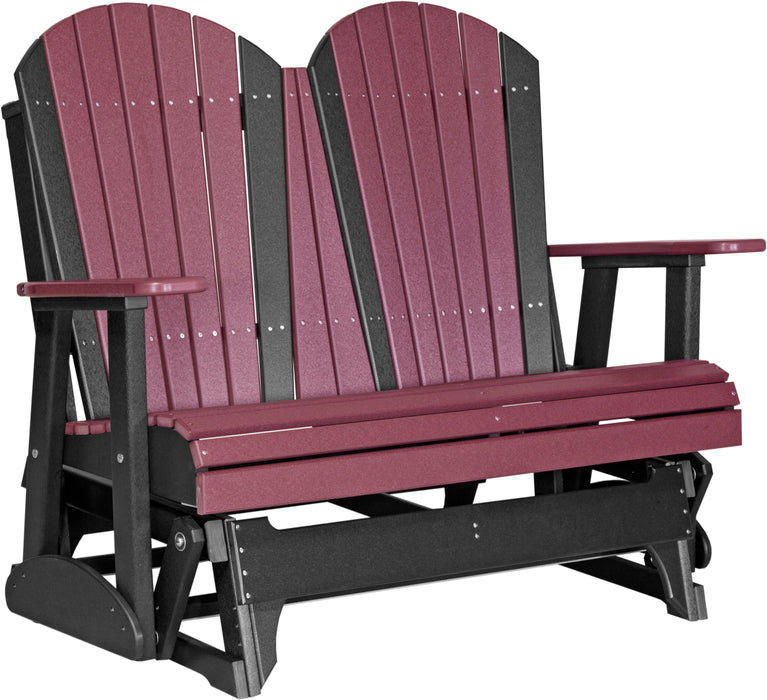 LuxCraft Recycled Plastic 4' Adirondack Glider Chair