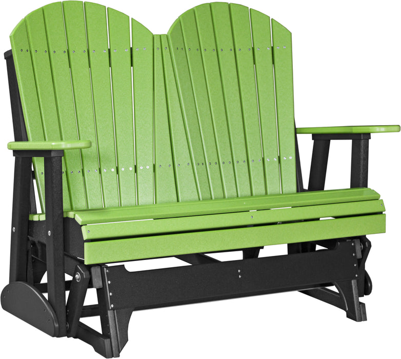 LuxCraft Recycled Plastic 4' Adirondack Glider Chair