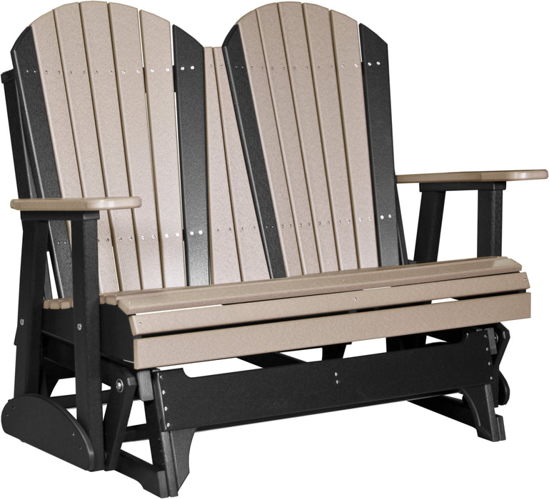 LuxCraft Recycled Plastic 4' Adirondack Glider Chair